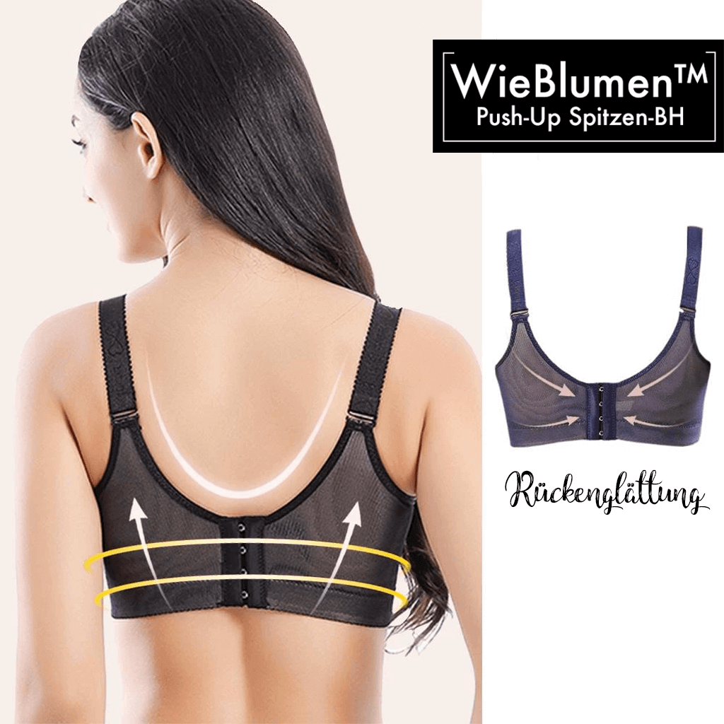 WieBlumen™ Push-Up Lace Bra Sizes A, B, C