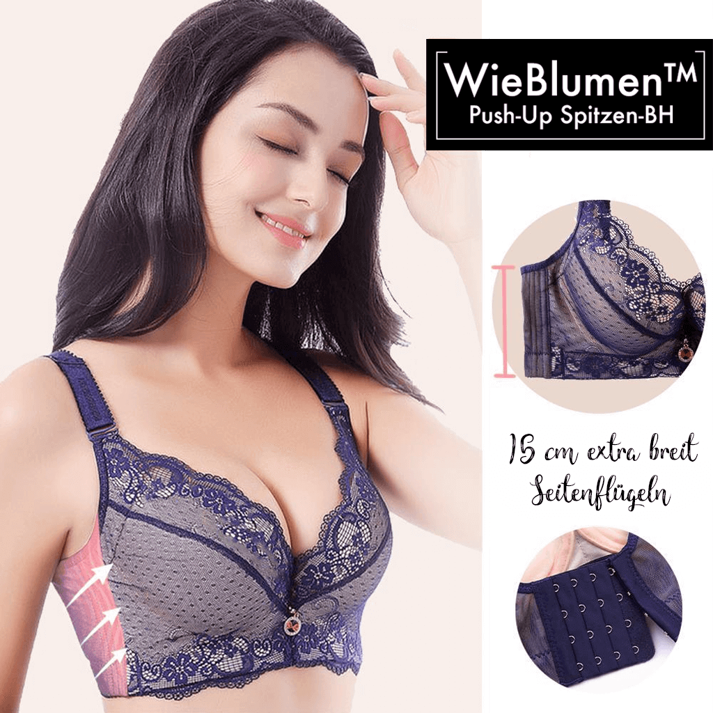 WieBlumen™ Push-Up Lace Bra Sizes A, B, C
