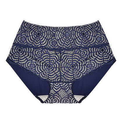 FallSweet Plus Size Panties for  Women Sexy Lace Underwear High Waist Briefs L to 4XL