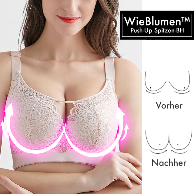 WieBlumen™ Full Cup Lace Push-Up Bra with Underwire